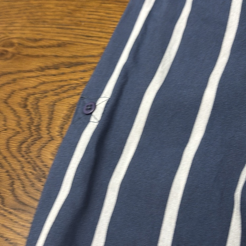 KAFFE Navy and White Striped Blouse - Picture 7 of 11